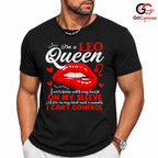 Leo Queen Astrology Tee Shirt Unisex Event Birthday Gift Idea For Women