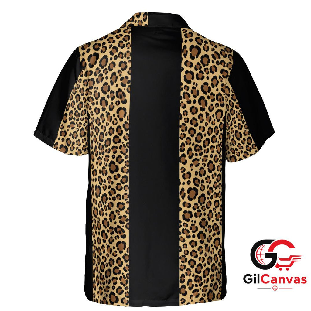 Leopard Print Hawaiian Shirt For Beach Parties Unisex Summer Stylish Attire