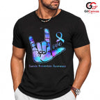 Love Hand Sign Prevention Tee Unisex Suicide Awareness Supporter Gift All