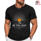 Matthew 5 14 Scripture T-Shirt Be The Light Mountain Unisex Christian Faith Tee
