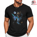 Moonlit Cat Lover Fall T-Shirt Unisex Perfect Pet Owner Gift For Enthusiasts