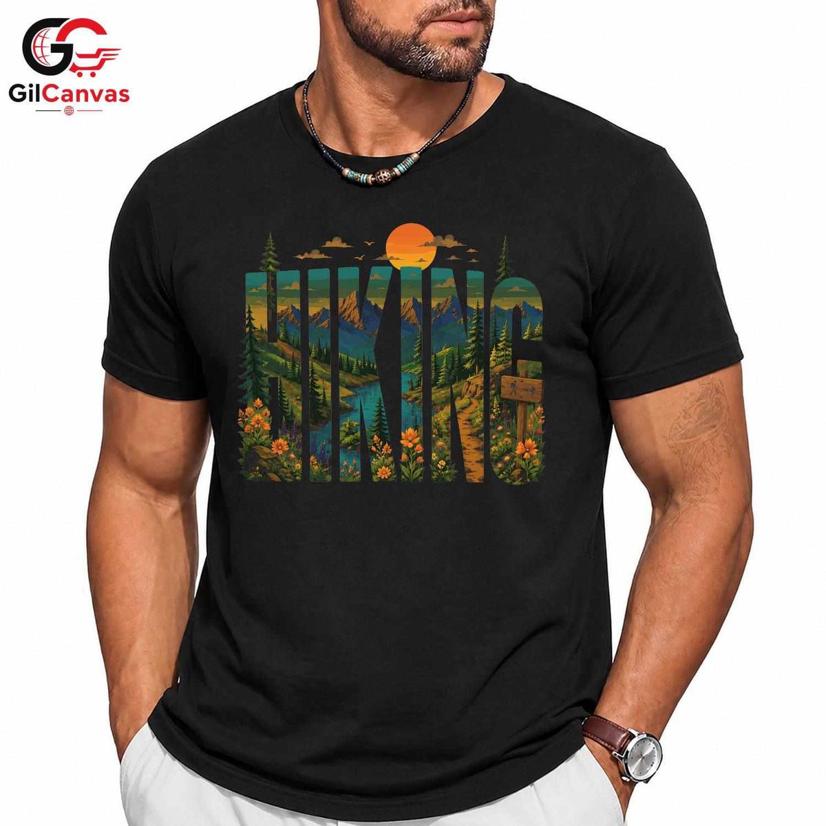Mountain Hiking Graphic Tee Outdoor Activity Adventure Wear Unisex Gift Idea