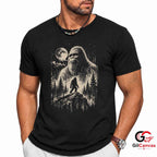 Mythical Bigfoot Halloween T-Shirt Nature Adventure Lover Unisex Graphic Tee
