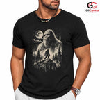 Mythical Bigfoot Halloween T-Shirt Nature Adventure Lover Unisex Graphic Tee