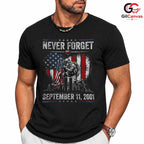 Never Forget Memorial Tee Shirt Unisex Patriotic Adult Gift For Remembrance Day