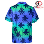 Palm Tree Tropical Shirt Men, Ideal Casual Style Summer Beach Parties