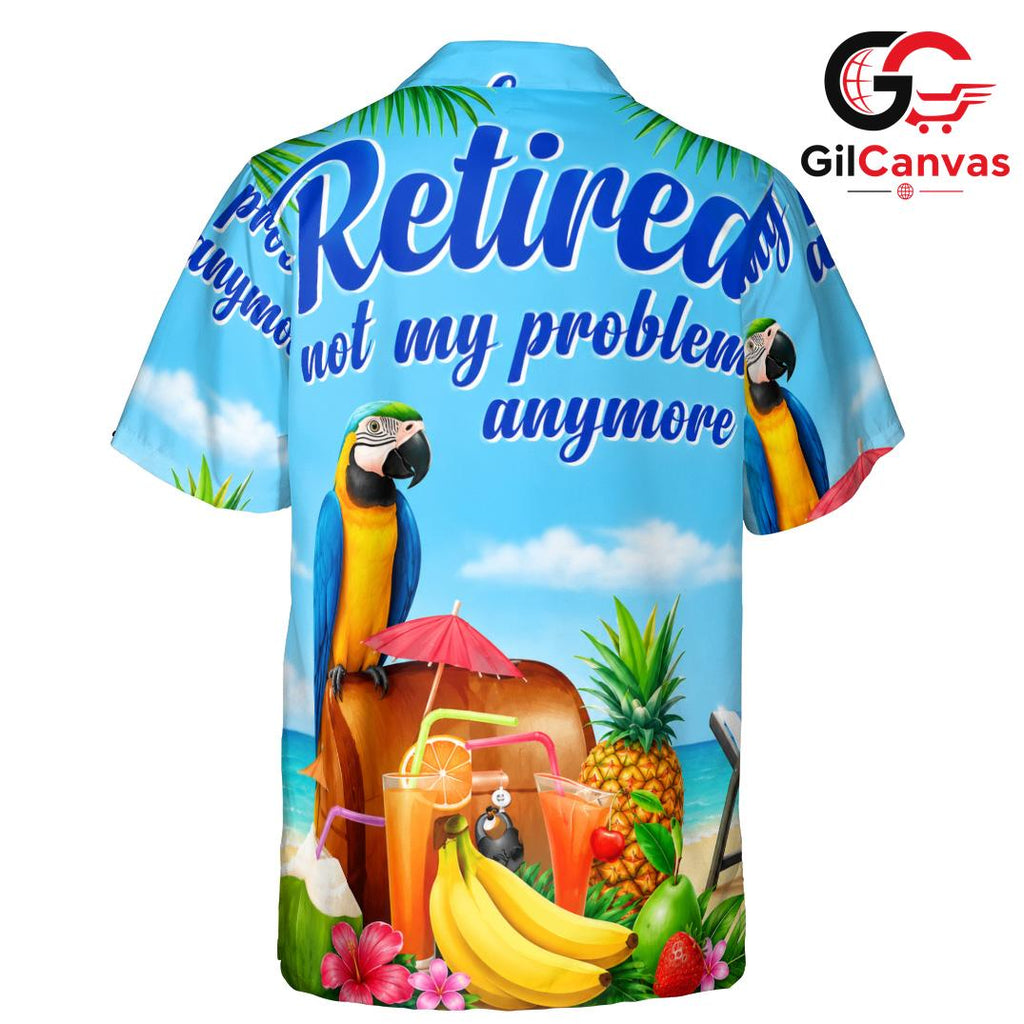 Parrot Design Hawaiian Shirt, Best Tropical Fun for Men Beach Vacations