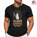 Penguin With Knife Humor T-Shirt Dark Comedy Gift Unisex Graphic Apparel Tee