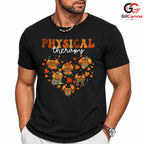Physical Therapy Turkey Fall T-Shirt Unisex Thanksgiving Rehab Staff Heart Gift