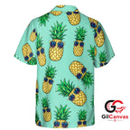 Pineapple Print Hawaiian Shirt For Summer Fun Unisex Vacation Beach Style