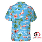 Pink Flamingo Hawaiian Shirt Unisex Tropical Getaway Summer Beachwear Vibes