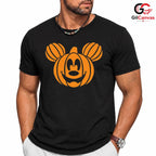 Pumpkin Cartoon Mouse Tee Shirt Unisex Fun Fall Celebration Gift For Kids