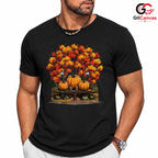 Pumpkin Fall Leaves T-Shirt Unisex Spooky Halloween Celebration Gift Kids