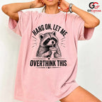 Raccoon Coffee Lover T-Shirt Humorous Custom Art Design Unisex Novelty Gift