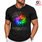 Rainbow Ribbon Hope Cure Shirt Unisex Cancer Awareness Survivor Gift For All