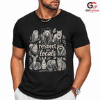 Respect The Locals Animal T-Shirt Eco Friendly Nature Unisex Graphic Apparel