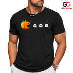 Retro Arcade Maze Ghost Tee Shirt Unisex Funny Spooky Gamer Party Costume