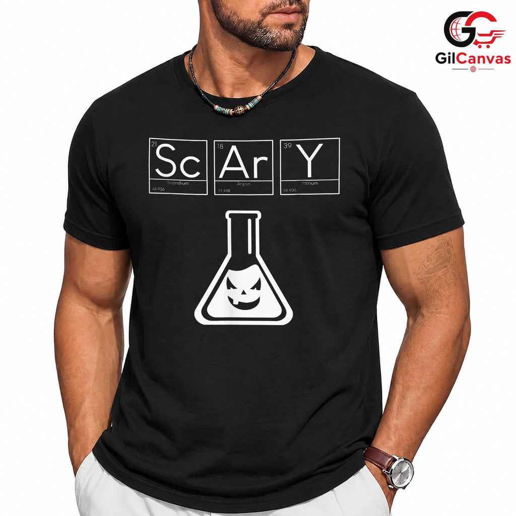 Scary Science Chemistry T-Shirt Unisex Fun Spooky Halloween Gift Idea For Kids