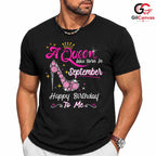 September Birthday Party Shirt Unisex Fun Queen Celebration Gift Idea For Her