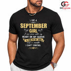 September Girl Special Tee Shirt Unisex Perfect Birthday Celebration Gift Her