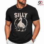 Silly Duck Quote T-Shirt Funny Humor Gift For Kids Unisex Fun Graphic Shirt