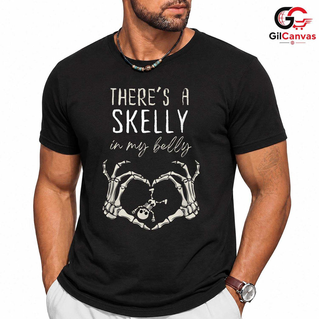 Skeleton Design Halloween T-Shirt Unisex Funny Spooky Party Gift For Kids
