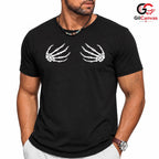 Skeleton Hands Bone Costume T-Shirt Unisex Funny Spooky Creepy Gift For Women