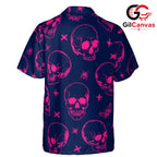 Skull Print Halloween Shirt, Fun Casual Unisex Wear Summer Festivities