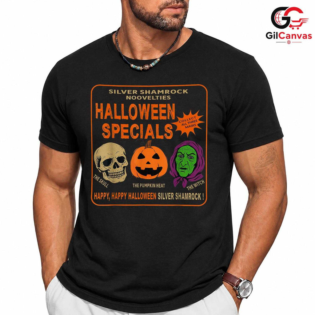 Skull Pumpkin Halloween Tee Shirt Unisex Perfect Spooky Event Gift For Adults