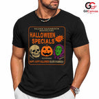 Skull Pumpkin Halloween Tee Shirt Unisex Perfect Spooky Event Gift For Adults