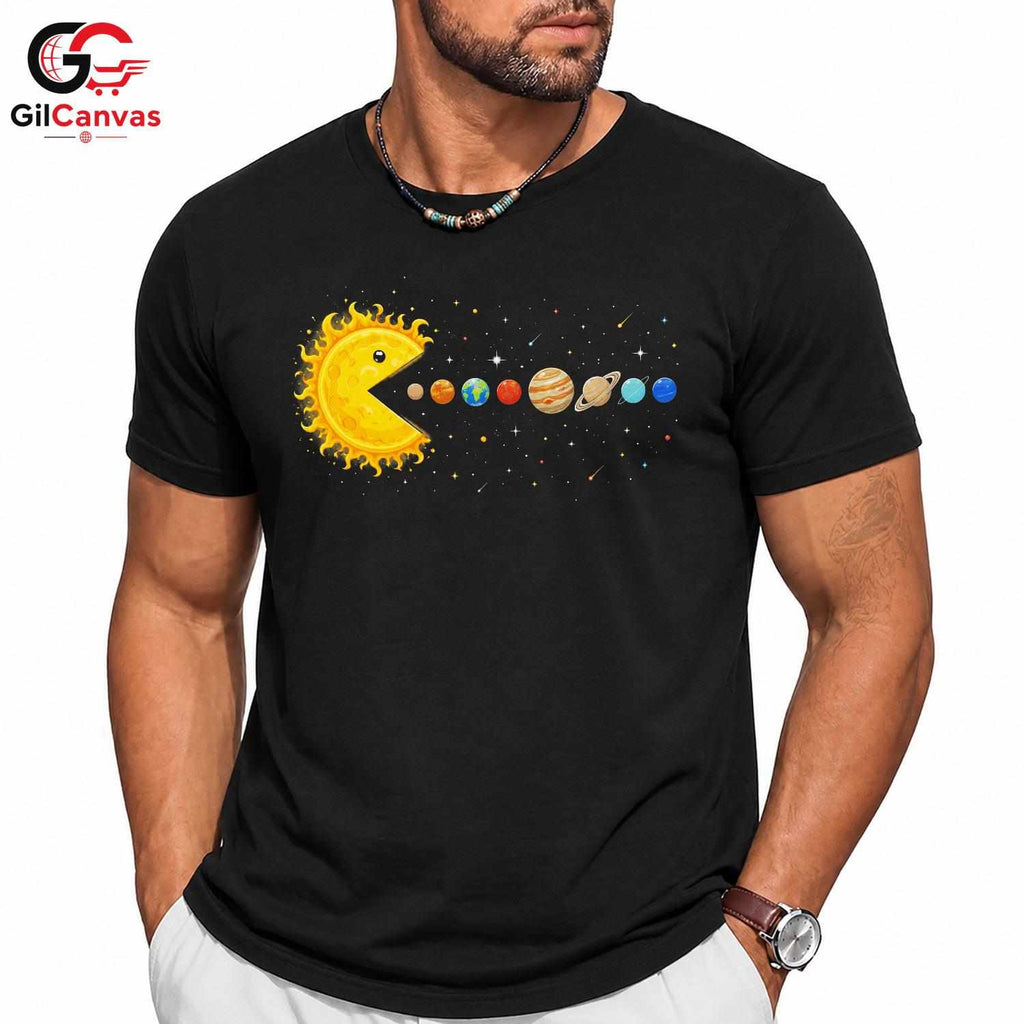 Space Galaxy Planet T-Shirt Sun And Planets Fun Themed Idea Men Women Gift