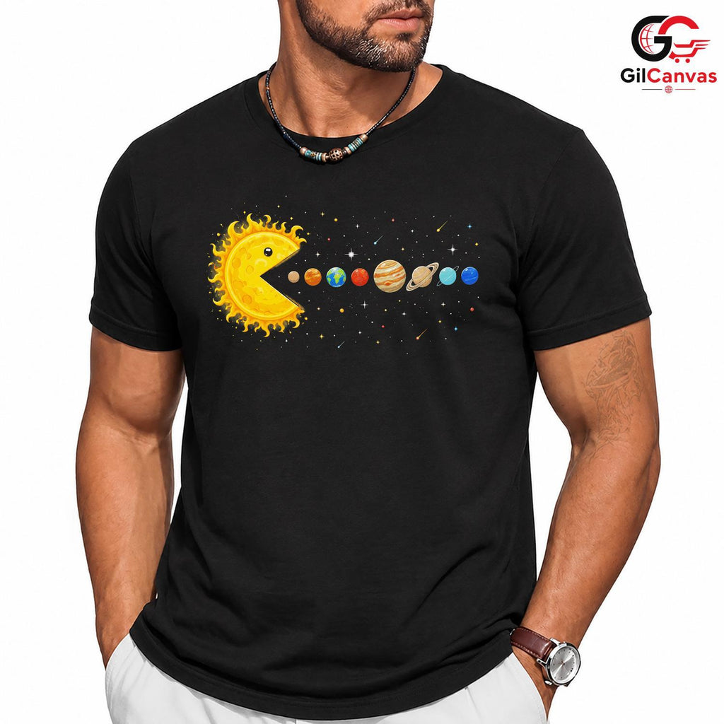 Space Galaxy Planet T-Shirt Sun And Planets Fun Themed Idea Men Women Gift