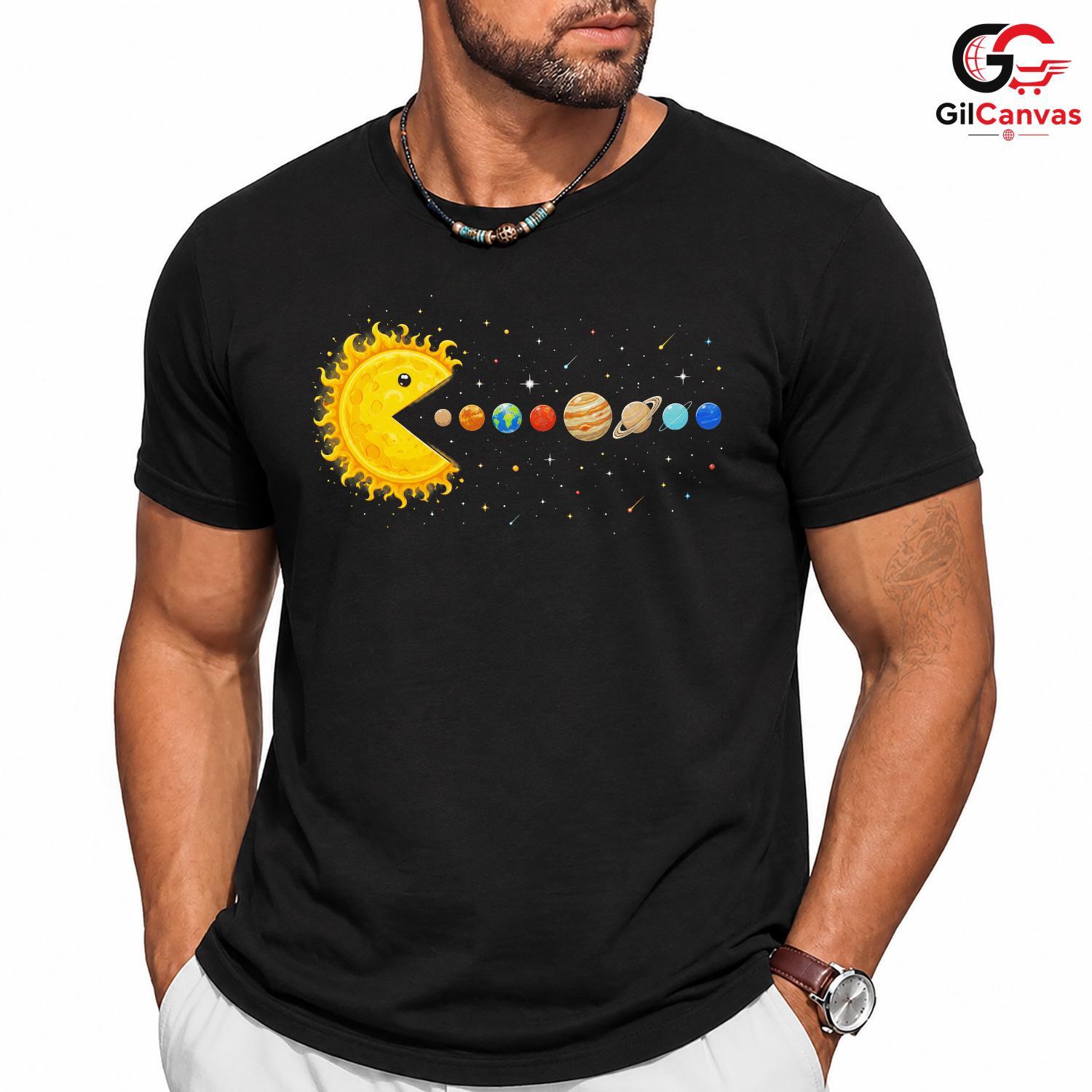 Space Galaxy Planet T-Shirt Sun And Planets Fun Themed Idea Men Women Gift