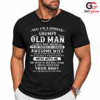 Spoiled Grumpy Husband T-Shirt Unisex Funny September Birthday Gift For Him