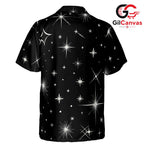 Star Pattern Hawaiian Shirt, Trendy Unisex Beachwear for Summer Parties