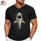 Summer Shark Beach T-Shirt Ocean Lover Adventure Apparel Unisex Graphic Tee