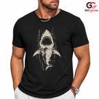 Summer Shark Beach T-Shirt Ocean Lover Adventure Apparel Unisex Graphic Tee