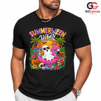Summerween Vibes Ghost Tee Shirt Unisex Fun Halloween Gift For Kids And Adults
