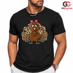 Thanksgiving Turkey T-Shirt Unisex Cute Fall Holiday Festival Gift For Kids
