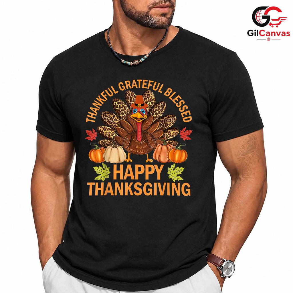 Thanksgiving Turkey T-Shirt Unisex Fall Family Gathering Dinner Perfect Gift