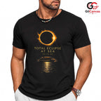 Total Eclipse At Sea Tee Shirt Unisex Astronomy Lover Perfect Gift Adults