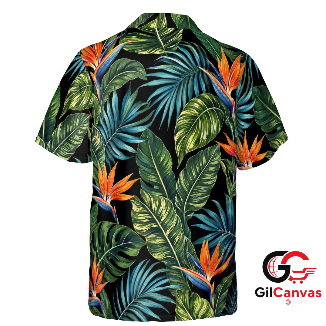 Tropical Floral Hawaiian Shirt For Men Perfect Summer Vacations Beach Attire
