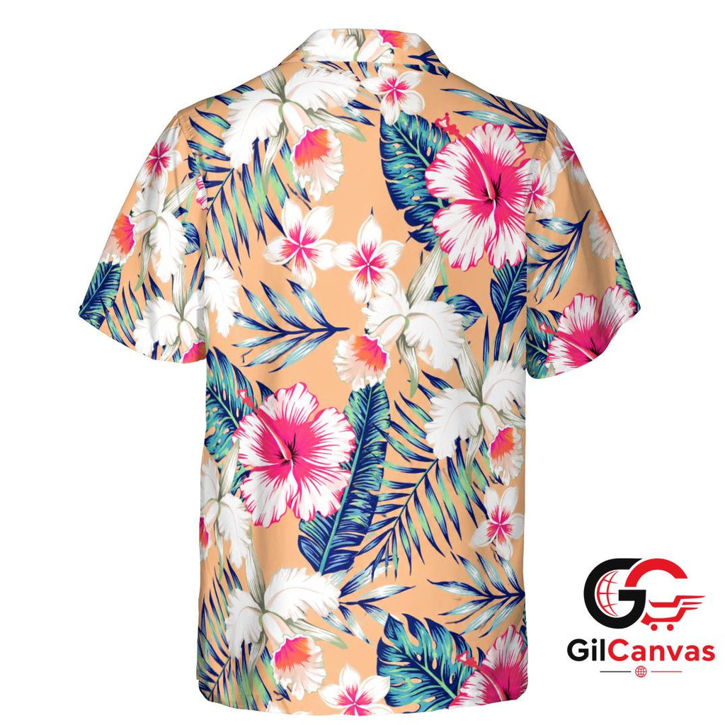 Tropical Floral Hawaiian Shirt For Summer Events Unisex Beach Wear Styles
