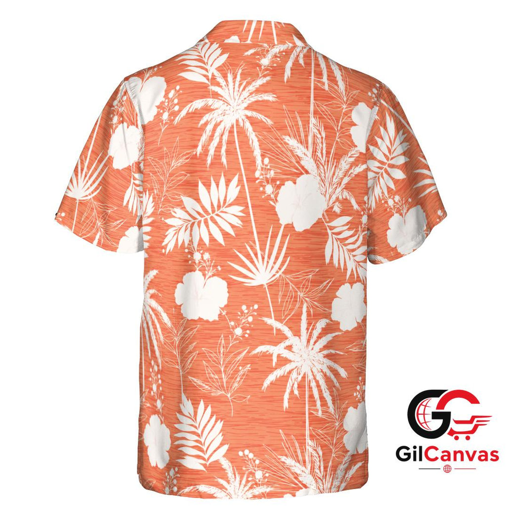 Tropical Floral Hawaiian Shirt For Summer Unisex Lightweight Casual Attire