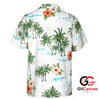 Tropical Flower Hawaiian Shirt Perfect Beach Vacation Unisex Cute Summer Fit