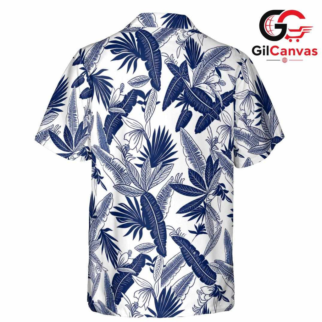 Tropical Leaf Beach Hawaiian Tee, Unisex Casual Apparel Summer Vacations