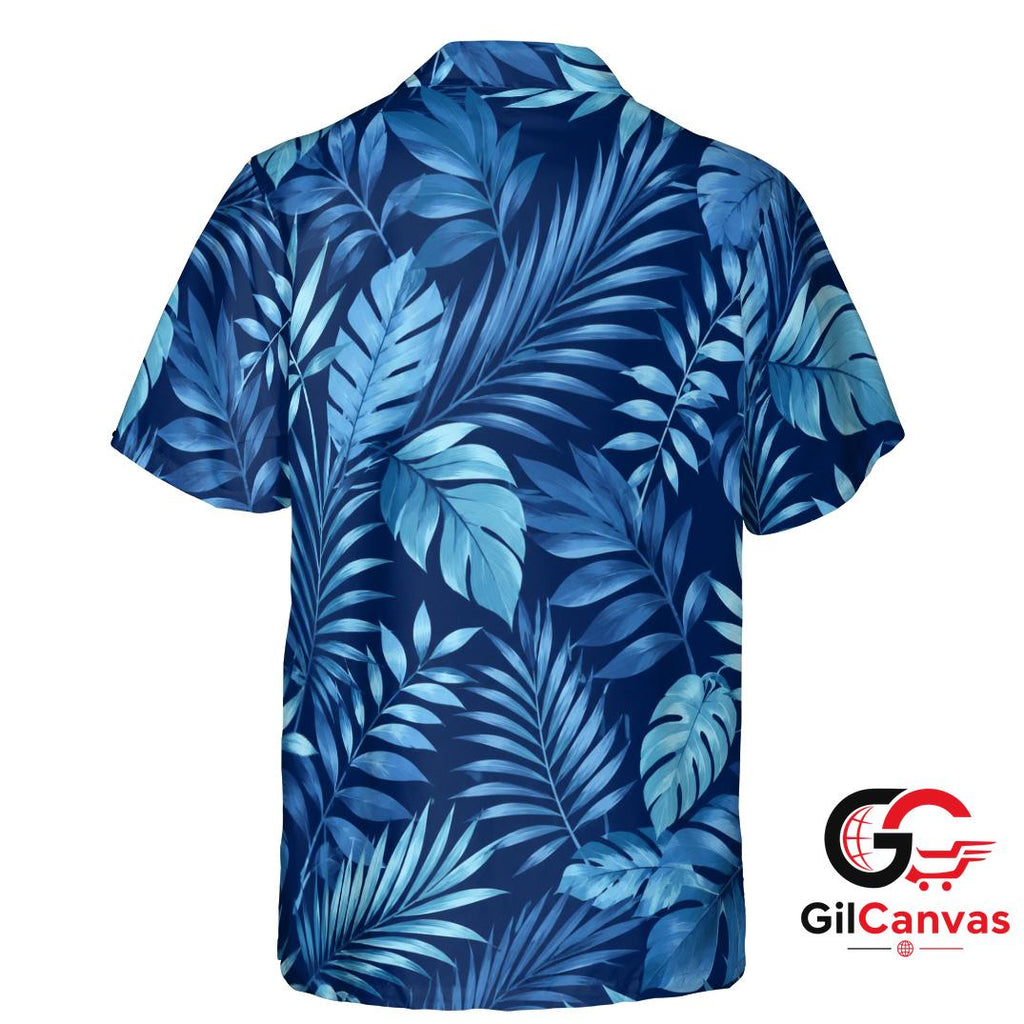 Tropical Leaf Hawaiian Shirt For Men Summer Vacations Stylish Beachwear Fit