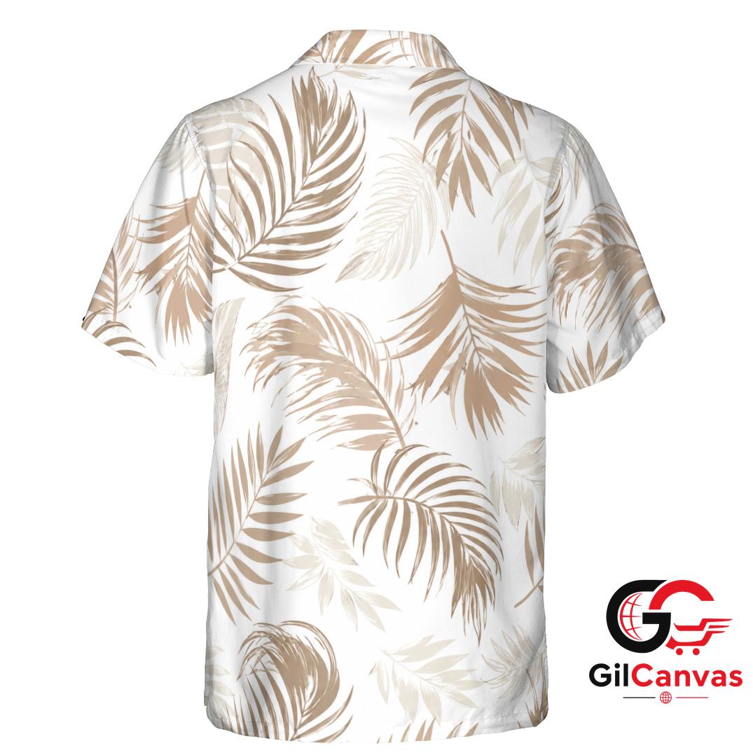 Tropical Leaf Hawaiian Shirt For Unisex Beach Vacation Summer Floral Prints