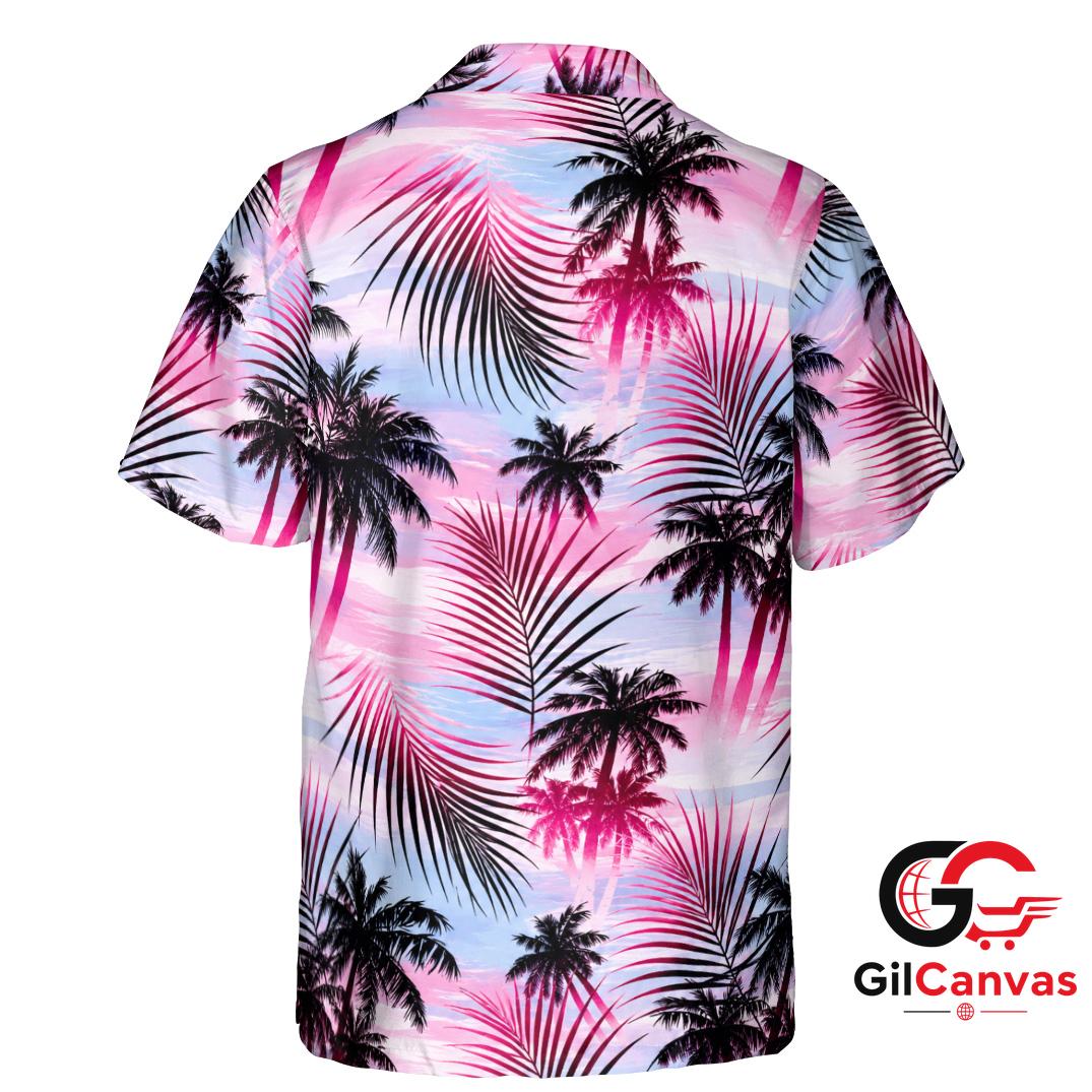 Tropical Palm Hawaiian Shirt Perfect For Beach Days Unisex Summer Vibes