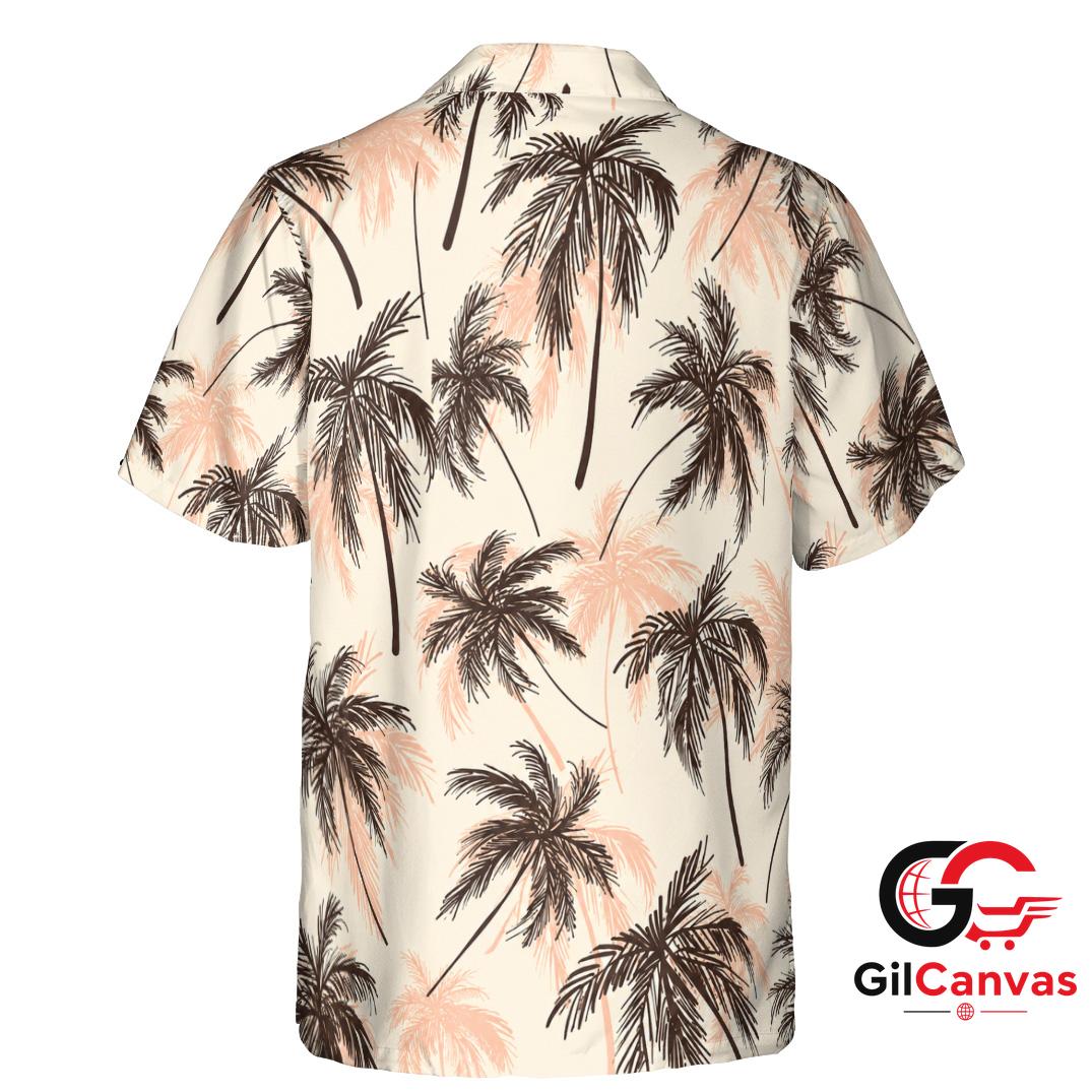 Tropical Palm Hawaiian Shirt Summer Vacation Unisex Beachwear Floral Vibe